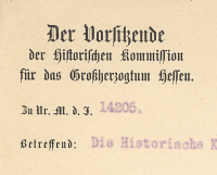 Detail eines Kopfbogens von 1918 (Faksimile)